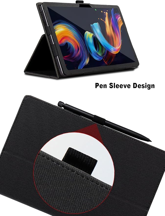 Case for TCL Nxtpaper 11 Plus 11.5 inch TCL Nxtpaper 11 Plus Tablet Case Folding Stand Protective Cover with Pencil Holder and Wrist Strap Full Protection. (Black)