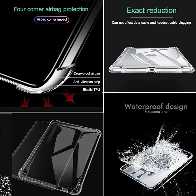 Clear Case for All-New Amazon Kindle Fire Max 11 Tablet (13th Generation 2023 Release) 11 Slim Lightweight Shell Transparent Soft TPU Back Shockproof Crystal Reinforced Corner Cover Clear