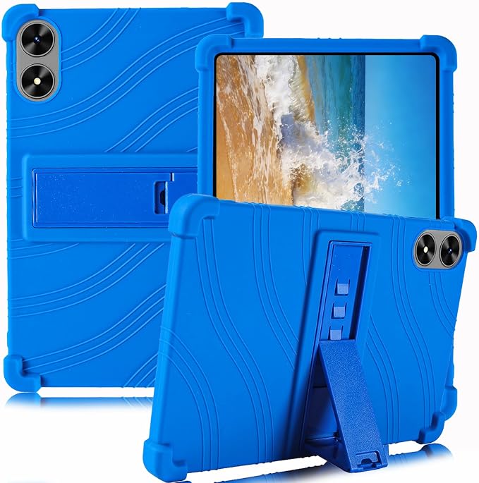 ATOOZ for SHARECLOUD P10_T Tablet Case 10.1 inch 2025Black | Soft Silicone Kids Case for Frameflow P10_A Tablet with PC Stand