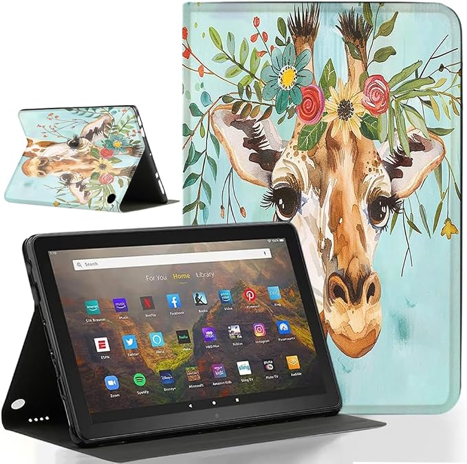Case for Amazon Kindle Fire HD 10 &amp 10 Plus Tablet(Fit for 10.1 13th/11th Generation 2023/2021 Release)Ultra Slim Multi-Angle Viewing Auto Wake/SleepAstral Cat