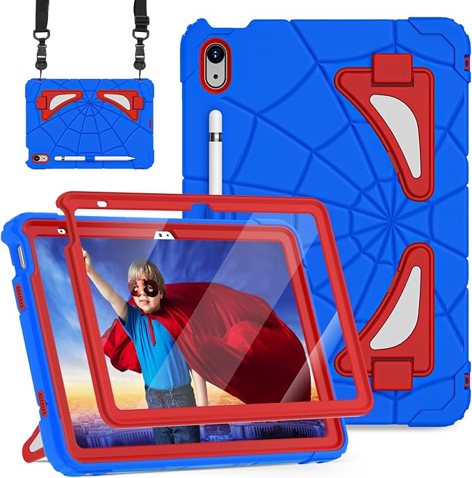 Nitupai Case for iPad 10.2 Case iPad 9th / 8th / 7th Generation Gen Case Heavy Duty Shockproof Rugged Protective Cover 10.2 Inch with Stand Black+Black
