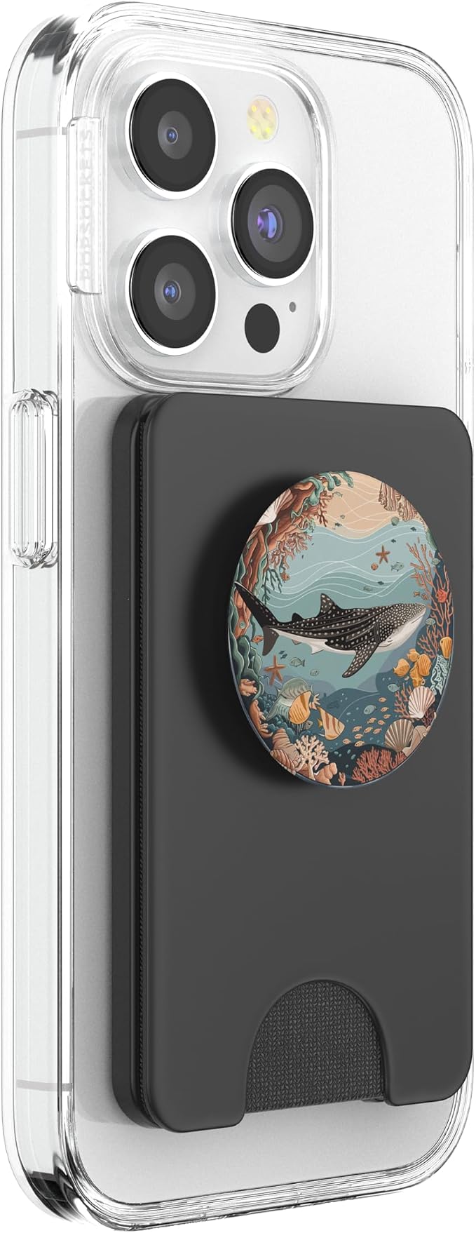 Whale Shark Ocean Scene | Coral Reef Adventure PopSockets PopWallet for MagSafe