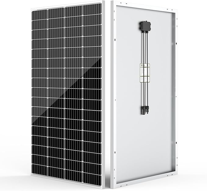 HQST 200W Solar Panel, 9BB Monocrystalline Solar Panels with 25% Efficiency, Grade A+ Cells, IP65 Rating for RV, Camper Van, Trailer, Marine, Home Rooftop, Off Grid