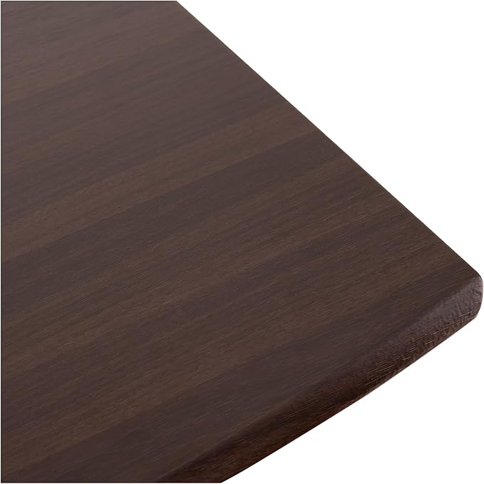 Seville Classics Airlift Height Adjustable Mobile Rolling Laptop Cart Computer Workstation Desk, Table for Home, Office, Classroom, Hospital, w/Wheels, Walnut, Flat (24") (New Model)