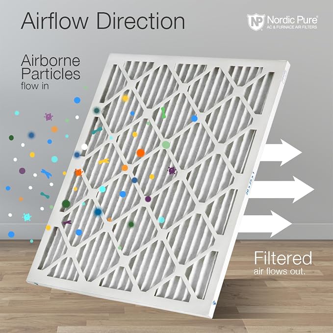 Nordic Pure 16x25x1 Pleated MERV 13 Air Filters 6 Pack