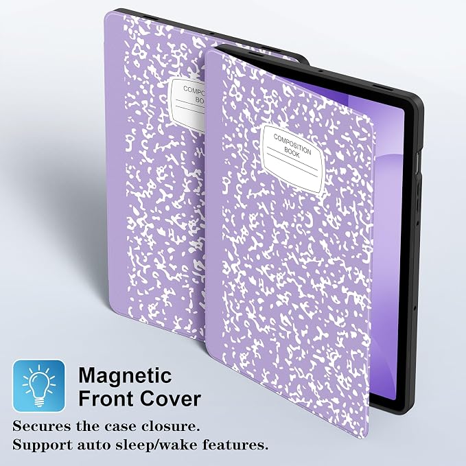 Supveco Case for Samsung Galaxy Tab S10 Fe / S10 Lite / S9 FE 10.9-Inch | Premium Folio Stand Soft TPU Protective Cover with S Pen Holder Multi-Angle Viewing &amp Auto Wake/SleepNotebook