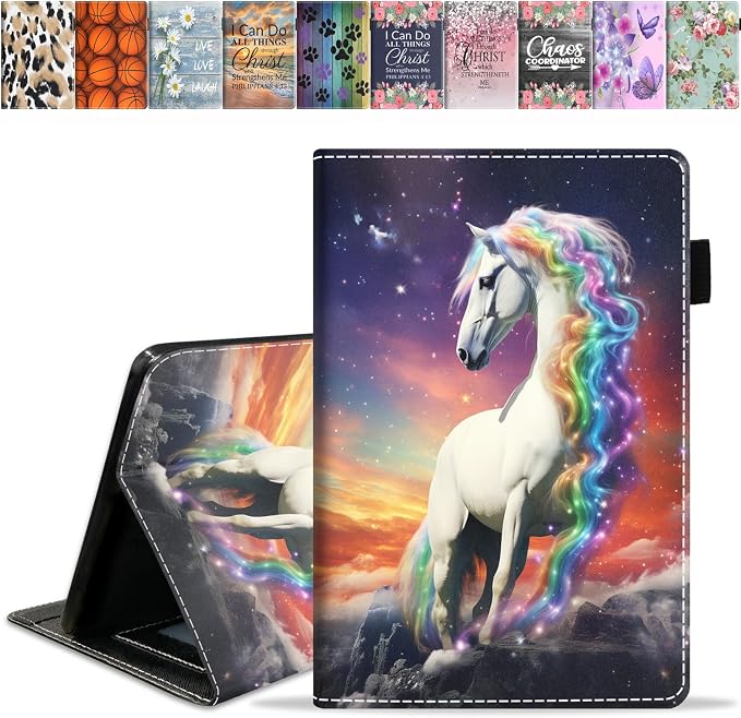 Case for All-New Amazon Fire HD 10 &amp 10 Plus Tablet 10.1 (13th/11th Generation 2023/2021 Release) - Slim PU Leather Folio Smart Cover with Auto Wake/Sleep Bible Verse Psalm 46:5