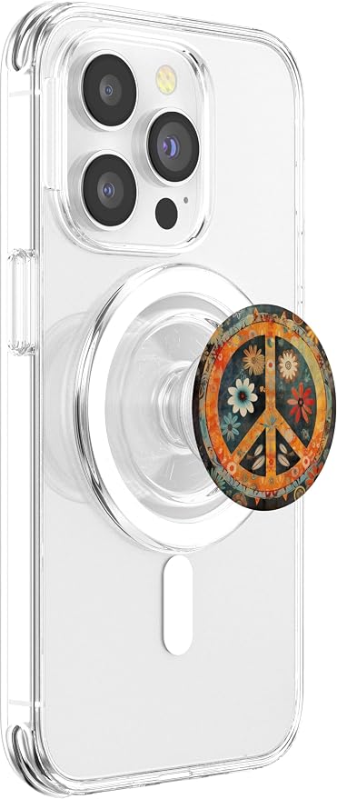 Vintage Peace Sign PopSockets Adhesive PopGrip