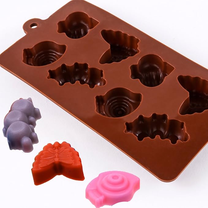 STARUBY Silicone Molds Non-stick Chocolate Candy Mold,Soap Molds