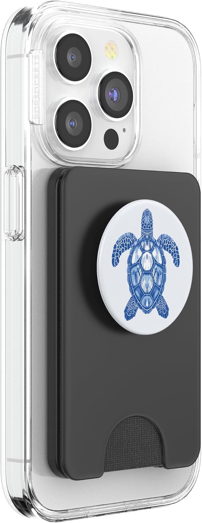 Sea Turtle Pattern Design in Blues and Whites A Sea Turtle PopSockets Adhesive PopGrip