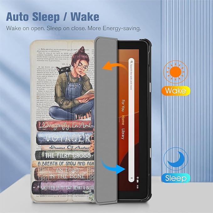 Case for Fire HD 10 Tablet (13th Generation 2023 Release) - America 250 Merchandise Lightweight PU Leather Hard Shell Stand Cover with Auto Wake/Sleep