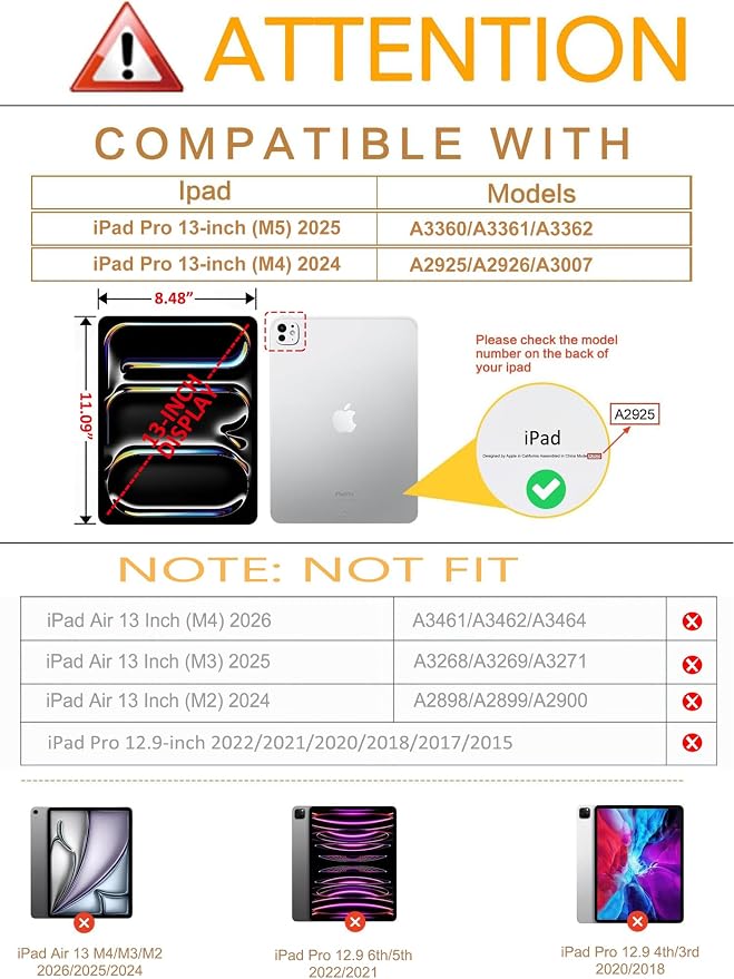 Vimorco for iPad Pro 11-inch Case M5/M4 2025/2024 for iPad Pro Case 11 Inch M5/M4 Pencil Holder/Hand Strap/Pocket/Screen Protection Band 3 Adjustable Angles Auto Sleep/Wake Beach Blue Ocean