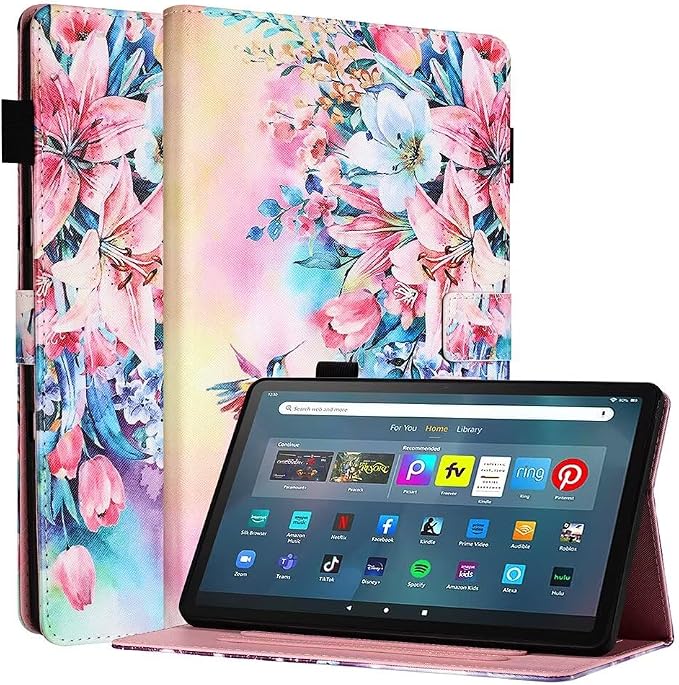 Fancity for Amazon Kindle Fire Max 11 Case 13th Generation 11 2023 Release | Soft PU &amp TPU Leather Protective Stand Cover Case for Fire Max 11 with Smart Auto Wake/Sleep Pencil Holder Beach