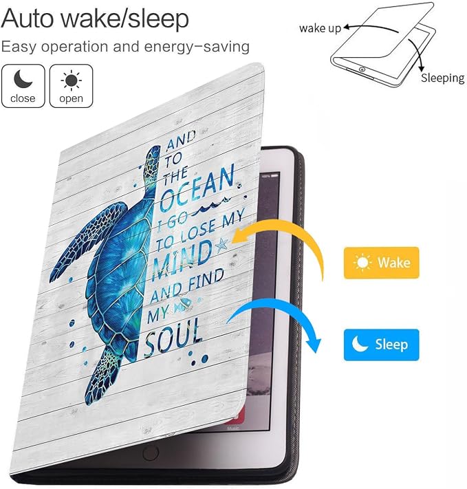for iPad mini 1 2 3 4 5 Case Stay Positive Work Hard and Make It Happen Inspirational Quote Slim Lightweight PU Leather Stand Cover with Auto Wake/Sleep for iPad mini 5th/4th Gen 7.9 Inch