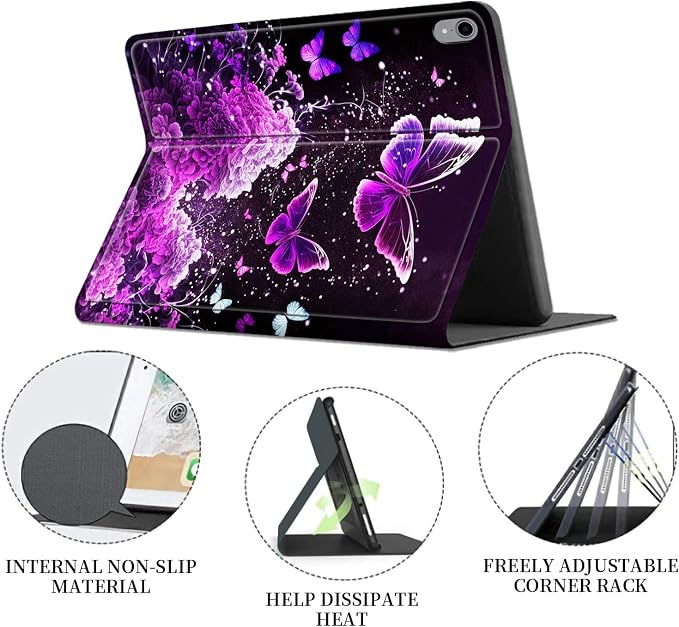 Case for iPad (A16) 11th Generation 11 Inch 2025/ iPad 10th Generation 10.9 Inch 2022 CaseHybrid Slim Multi-Angles Stand Auto Wake/Sleep Cover-Beach Sunset