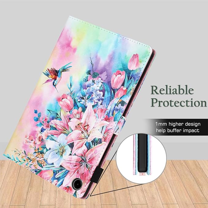 Fancity Case Fits Samsung Galaxy Tab A9/A11 Plus 11” 2025/2023 X210/X216 | Premium PU Leather Cover with Multi-Angles Pencil Holder Smart Wake Sleep for Galaxy Tab A9 A11 Plus X218 Beach