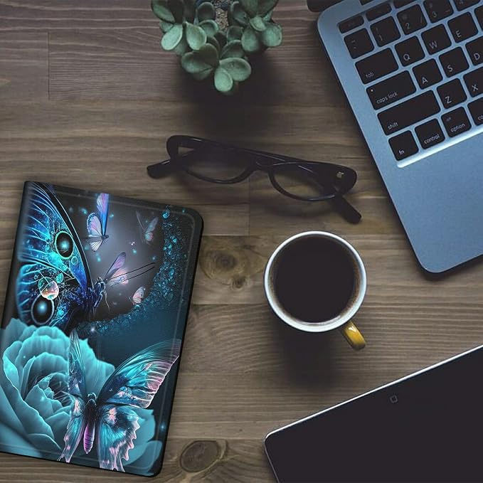 for Samsung Galaxy Tab A8 Case for Samsung Galaxy Tab A8 10.5 Case 2022 Lightweight Smart Cover PU Leather Adjustable Stand Protective Cover with Auto Wake/Sleep - Art Butterfly