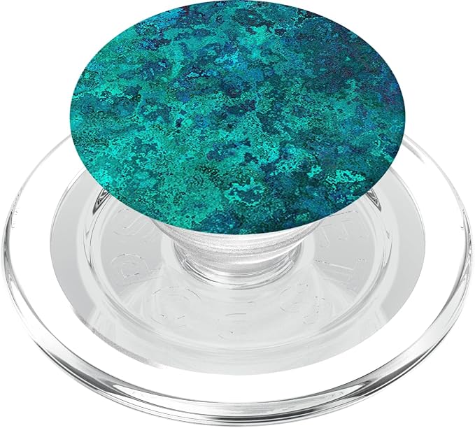 Teal Green Blue Turquoise Abstract Art PopSockets Adhesive PopGrip