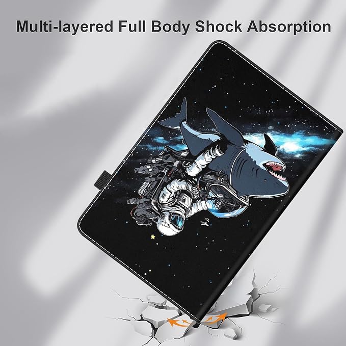 Case for Amazon Kindle Fire Max 11 Case (13th Gen 2023 Release) 11，Slim Fit Foldable Standing Cover Case with Auto Sleep/Wake for Fire 11 Max Tablet，Skull and Fire