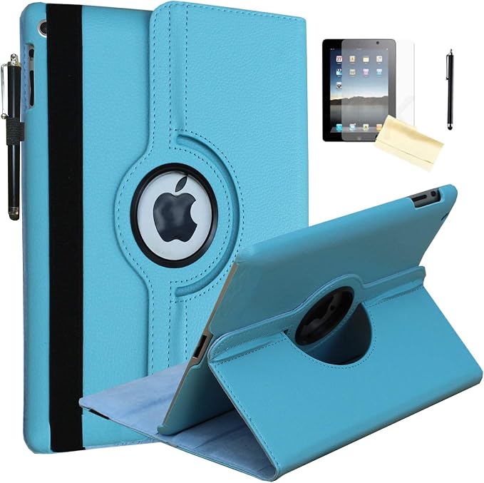 Case for iPad 10.2 inch for iPad 9th 8th 7th Generation Rotating Stand Smart Magnetic Auto Wake Up/Sleep Cover for A2602 A2603 A2604 A2605 MK2L3LL/A MK2P3LL/A MK673LL/A (Black)