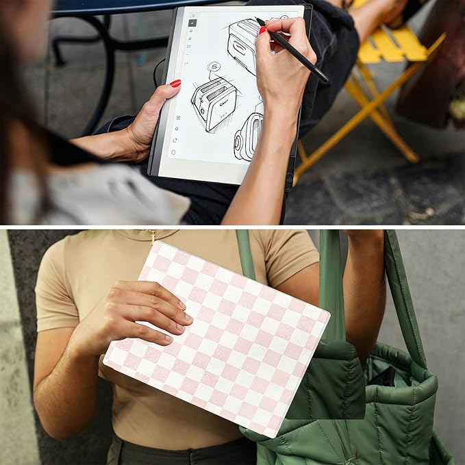 Case for Remarkable 2 Paper Tablet 10.3 2020 ReleasedLightweight and Hard Back Shell Protective Book Folio Cover with Built-in Pen HolderComes with Remarkable 2 Pen Tips.