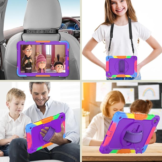 Case Compatible with Galaxy Tab A11 Plus 2026/ A9 Plus 2023 11-Inch Model SM-X230/SM-X236/SM-X238/SM-X210/SM-X216/SM-X218 with Screen Protector Pen Holder Stand Shoulder Strap Handle Grip