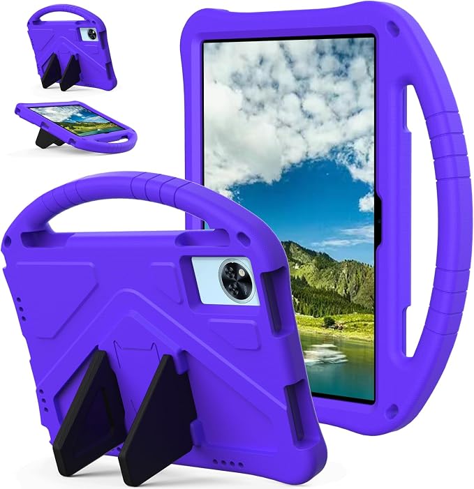 YRH Kids Case for Lenovo Idea Tab 11 inch Tablet 2025 Model TB336FU EVA Shockproof with Stand Handle Black