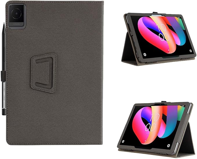 Tablet Case Cover for TCL TAB 10L Gen 4 Tablet 10.1-inchMulti-Viewing AnglesSlim Light Shell Stand Cover for TCL TAB 10L Gen 4 with Hand Strap&amp Pencil HolderBlack