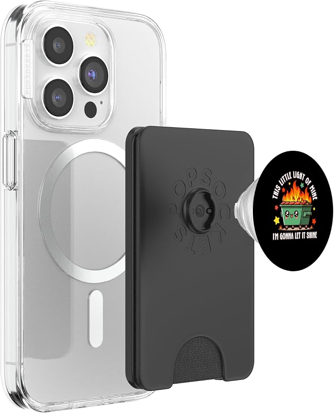 Fun Groovy This Little Light-Of Mine Emotional Dumpster Fire PopSockets PopGrip for MagSafe