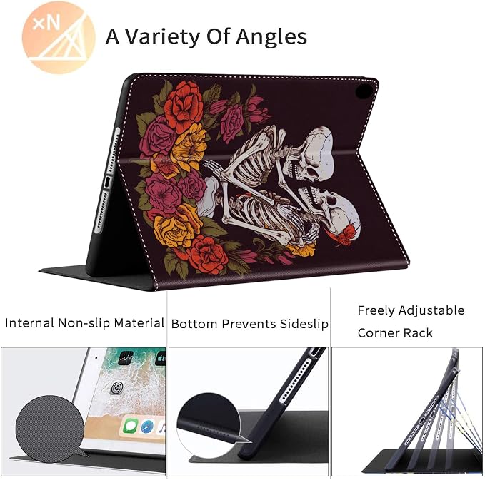Case for iPad Pro 11 Inch 2022/2021/2020 (4th/3rd/2nd Gen) for iPad Air 5th / 4th Generation 10.9 Inch (2022/2020) Durable Shockproof Protective Cover，Black Woman Queen Afro Design