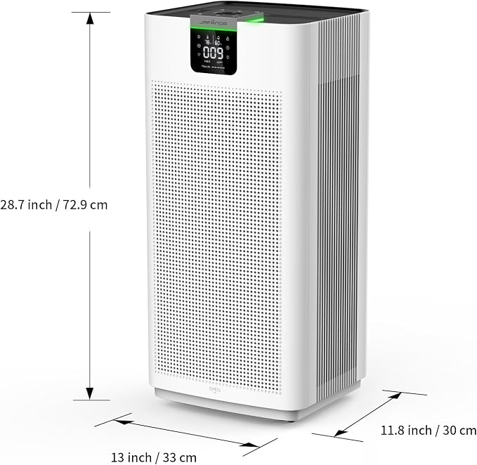 Jafända Air Purifiers for Home Office 4575 ft², APP & Alexa, Ture HEPA 13
