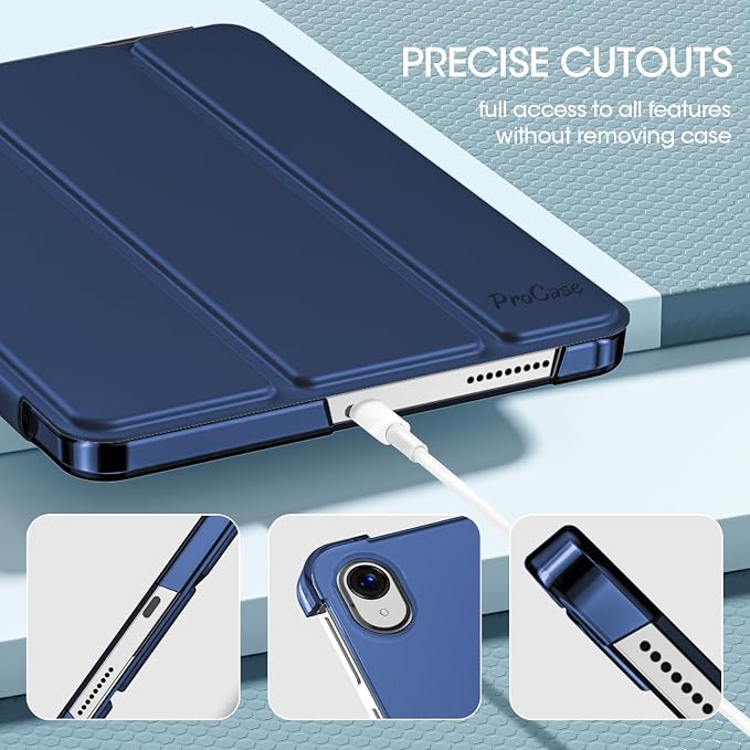 ProCase for Onn. 11 Inch Tablet Pro 2024 Case -Black | Slim Stand Hard Back Shell Protective Smart Cover for Onn. 11” Tablet Pro 2024 Model