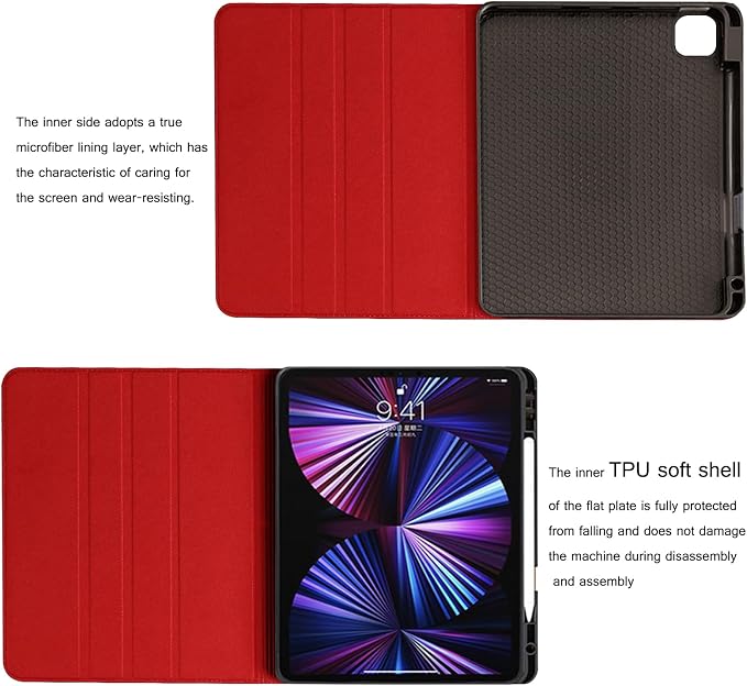 Leather Case for iPad mini 8.3 Folio CoverBuilt-in Pencil Holder | Genuine Leather Smart Protective CaseFits iPad Mini A17 Pro 7th 2024/6th 2021Auto Wake/SleepShockproof &amp Drop-Proof.Black