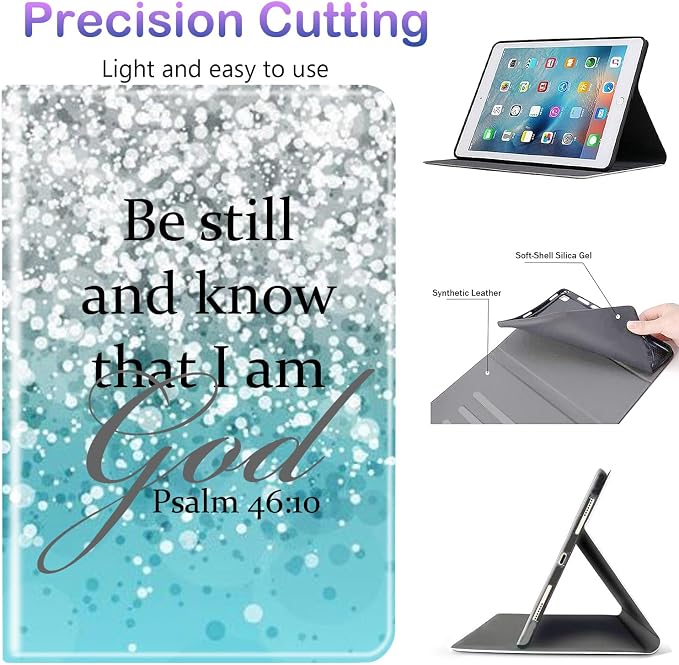 Case for iPad 10.2-inch (2021/2020/2019)/ iPad Air 10.5 2019 / iPad Pro 10.5 Multi-Angle Bracket with Automatic Sleep/Wake Protection Case - Babe We Got This