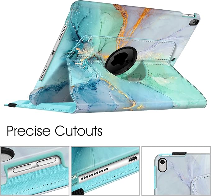 Fintie Rotating Case for iPad Air 3rd Generation 2019 / iPad Pro 10.5 2017 | 360° Swivel Stand Landscape &amp Portrait Viewing Shockproof Protective Cover Pencil Holder Auto Sleep/Wake Black