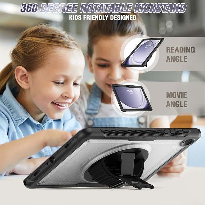 Case Compatible with Galaxy Tab A11 Plus 2026/ A9 Plus 2023 11-Inch Model SM-X230/SM-X236/SM-X238/SM-X210/SM-X216/SM-X218 with Screen Protector Pen Holder Stand Shoulder Strap Handle Grip