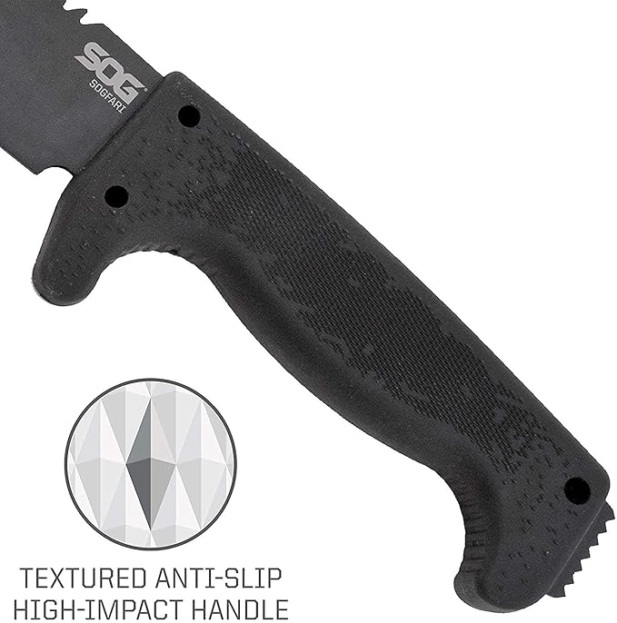 SOGfari 10 in. Machete, Kraton, Tanto Plain