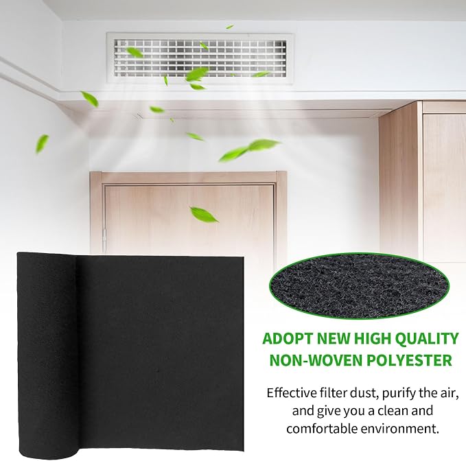 Activated Carbon Filter Carbon Air Pre Charcoal Hepa AC Vent Carbon Fabric Air