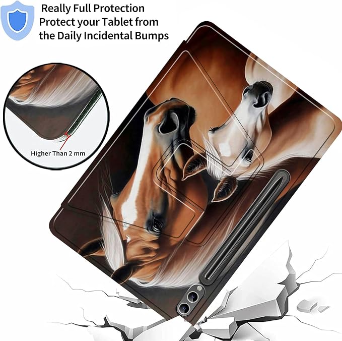 Case for Samsung Galaxy Tab A9 8.7-Inch 2023360 Degree Rotating Multi-Angle Viewing Protective Cover with Auto Sleep/Wake-Blue Butterfly