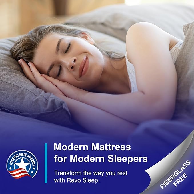REVO Sleep Gel Memory Foam Mattress, 12-Inch Twin XL – Cooling Mattress with Gel Foam Support and Pressure Relief – Comfortable Sleep Surface for Dorms or Small Spaces