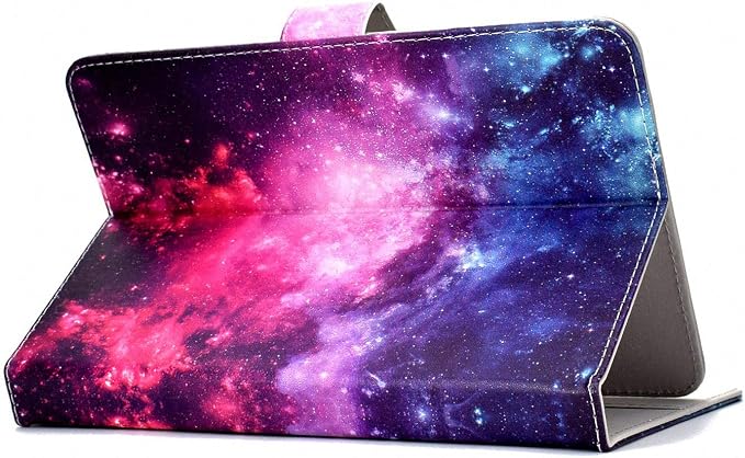 Universal 7 Inch Tablet Case Techcircle Ultra Slim Lightweight PU Leather Stand Folio Flip Wallet Protective Shell Case [Card Slots] [Magnetic Closure] for All 7 Android Tablet PC Cherry Blossom