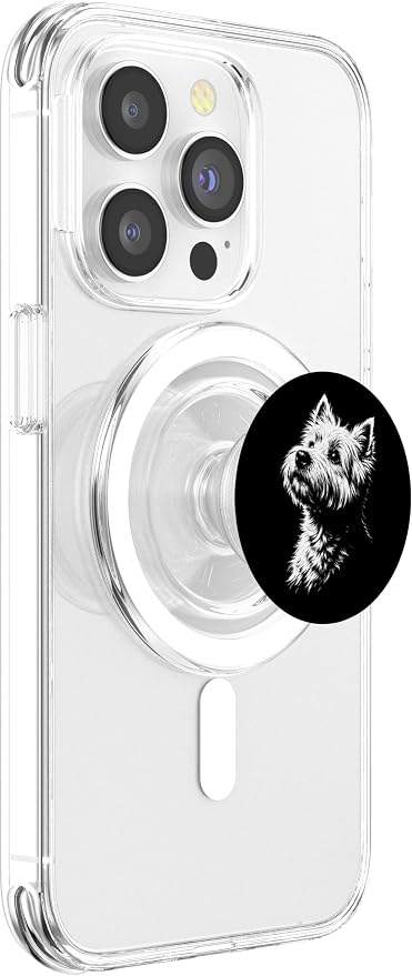 West Highland White Terrier Portrait Westie PopSockets PopGrip for MagSafe