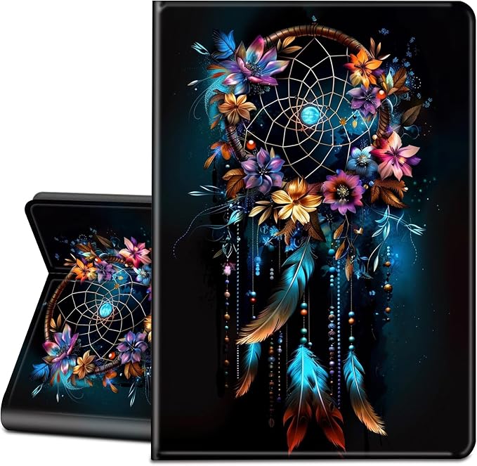 Case for Microsoft Surface Go 4/3/2/1 (2023/2021/2020/2018)-Slim PU Leather Lightweight Adjustable Stand Smart CoverAmerican Flag