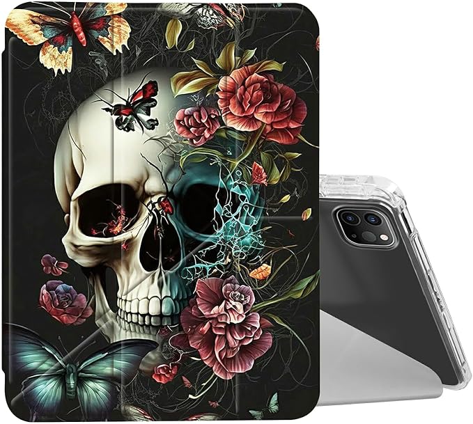 for iPad 10.2 &amp 10.5/iPad 9th/8th/7th Generation 10.2 2021 2020 2019 Case Mutil Angles Folding Y-Shaped Stand Cover with Pencil Holder Auto Wake/SleepAmerican Flag and Cow