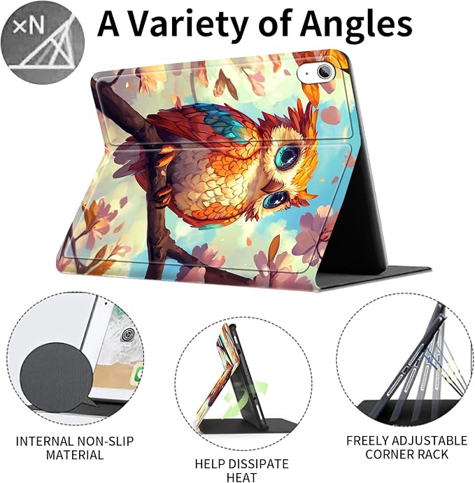 Case for iPad (A16) 11th Generation 11 Inch (2025)/ iPad 10th Generation 10.9 inch 2022Slim PU Leather Smart Cases Covers with Auto Wake/Sleep-Beast Roared