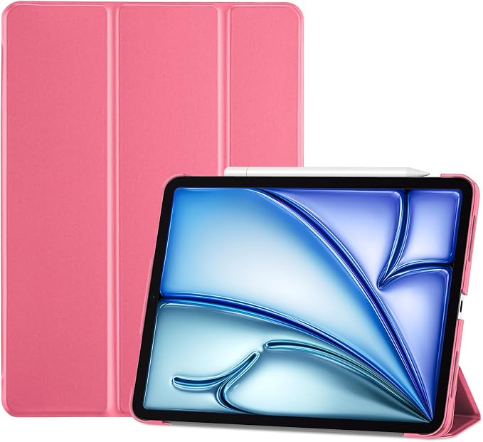 ProCase Smart Case for iPad Air 11-inch M4/M3/M2 &amp Air 10.9 5th/4th Gen | Hard Back Cover with Auto Sleep/Wake Slim Lightweight Case for iPad Air 11 2026/25/24 &amp 10.9 2022/2020-Aqua