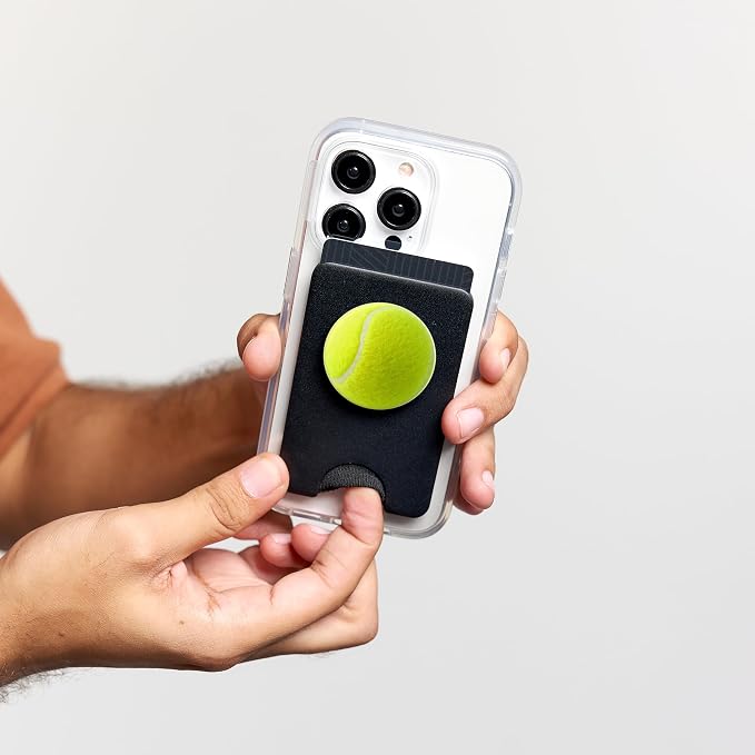 Tennis Ball Black PopSockets Adhesive PopGrip