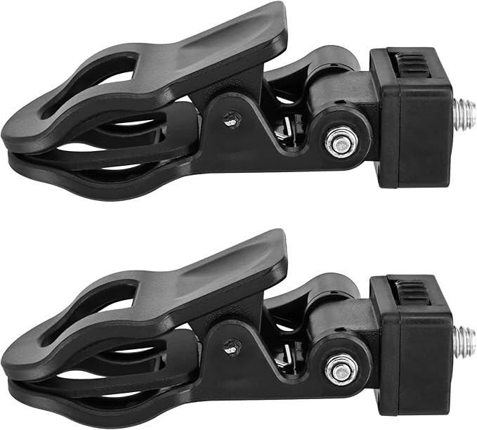 Yeebline Monitor Camera Mount Clip, 2 Pack Monitor Camera Mount Clamp Selfie Light Ring Light Clip with 1/4 Screw Connector, Screen LCD Display Top Fill Light Flash Stand Webcam Holder for Phone