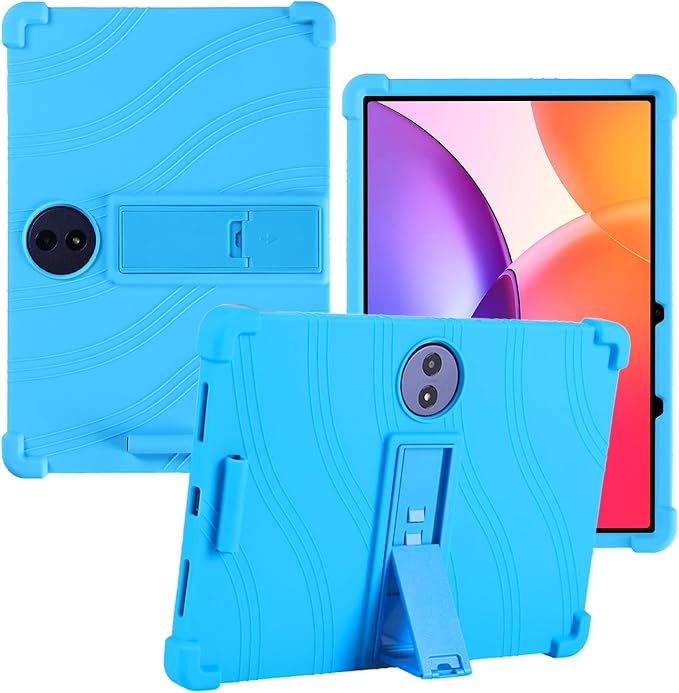 for TCL TAB A1 Plus 12.2 Inch Tablet CaseBOVUGAC Adjustable Stand Shockproof Easy Installation Slim and Lightweight Premium Silicone Protective Shell for TCL TABA1 Plus 12 Case Cover.(Black)