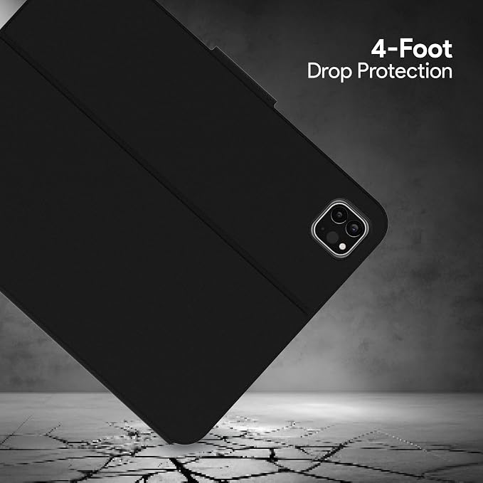 Incipio - SureView Protective Folio Case for iPad 10th Gen Lightweight Slim Cover with Adjustable Stand Scratch Protection (Black)